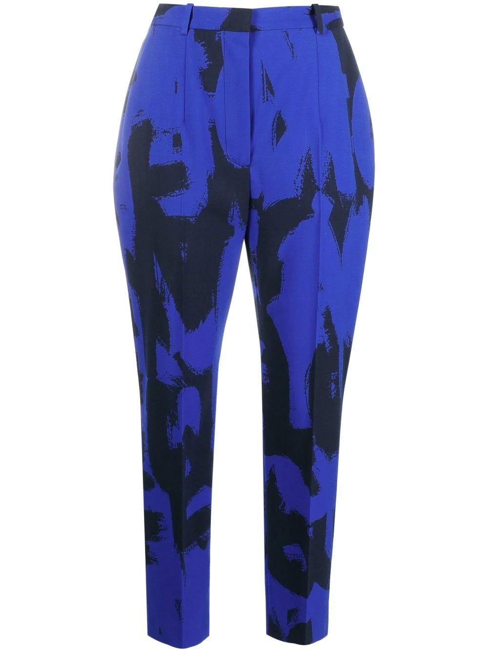 ALEXANDER MCQUEEN MULTICOLORED TAILORED HIGH-WAISTED PANTS