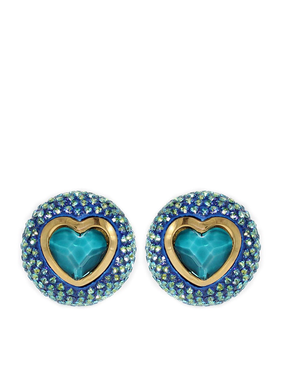 Acchitto X Gente Roma Cor Lux Blue Crystal Earrings