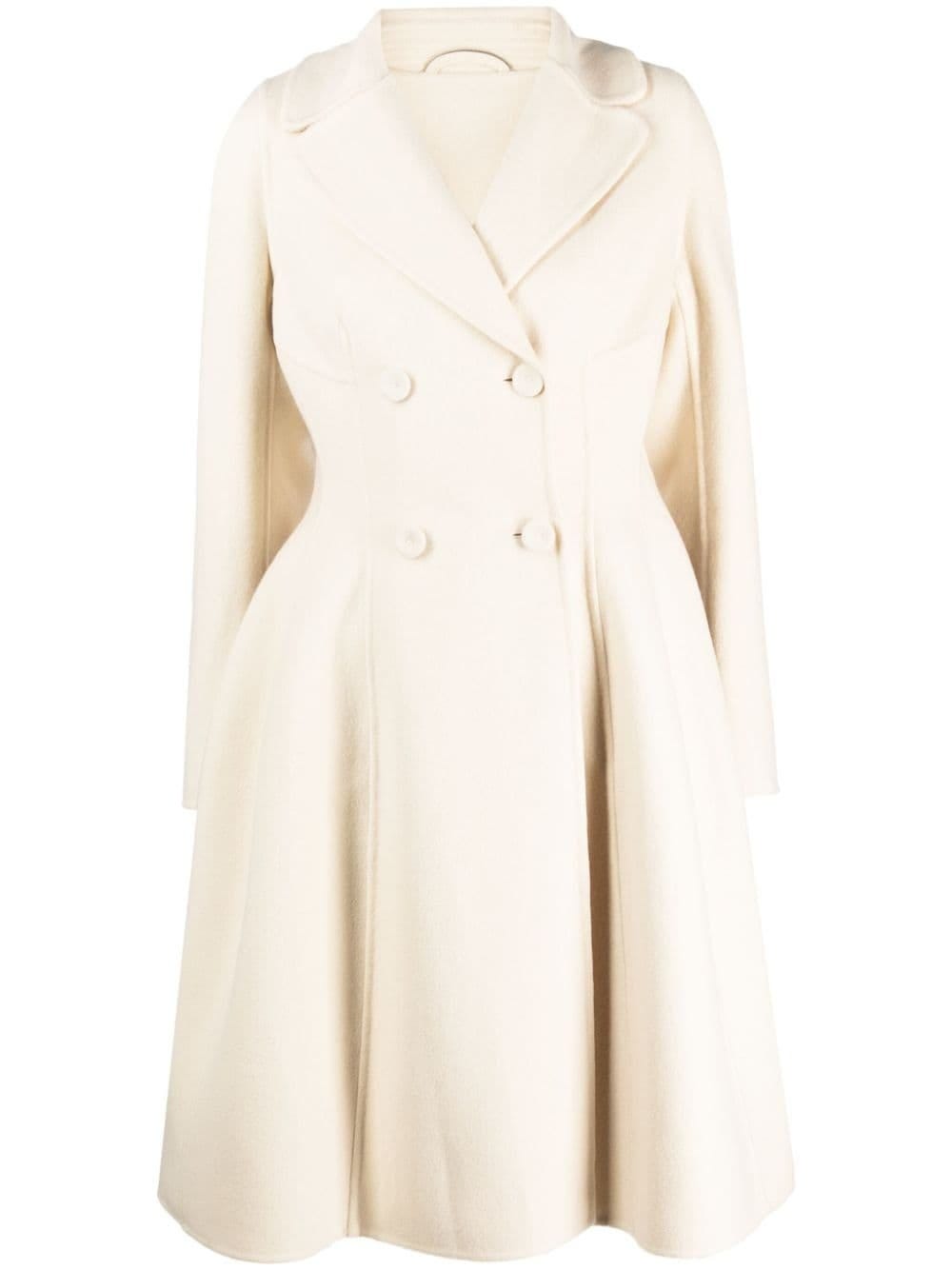 ERMANNO SCERVINO DOUBLE-BREASTED FLARED COAT