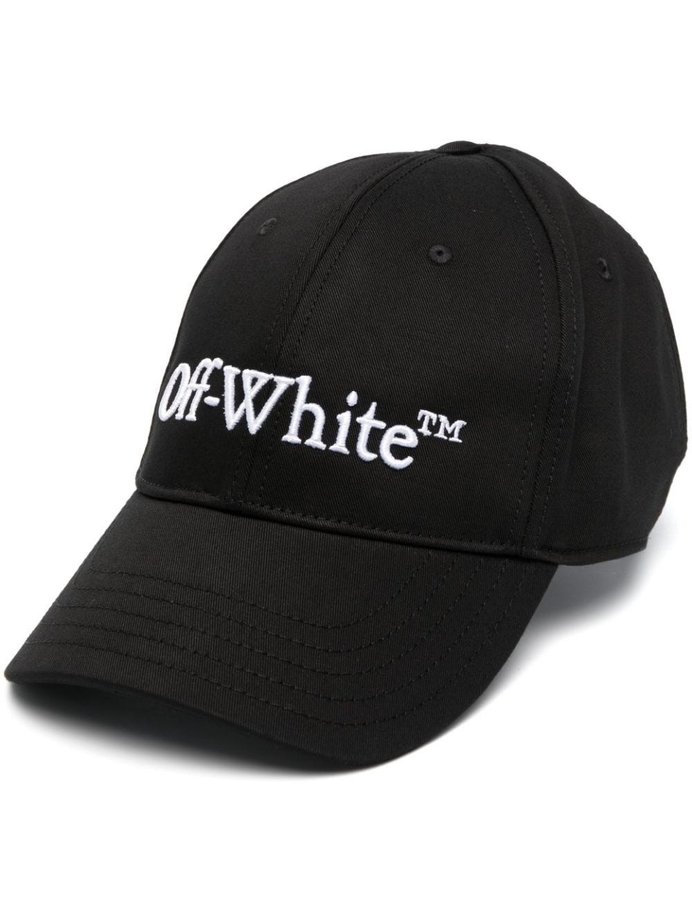 OFF-WHITE BLACK LOGO BASEBALL CAP
