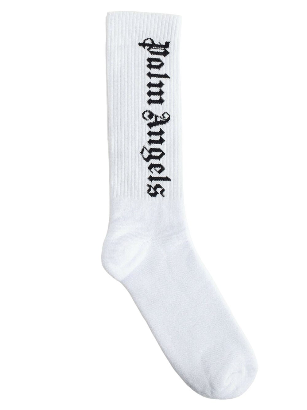 PALM ANGELS WHITE SOCKS WITH LOGO
