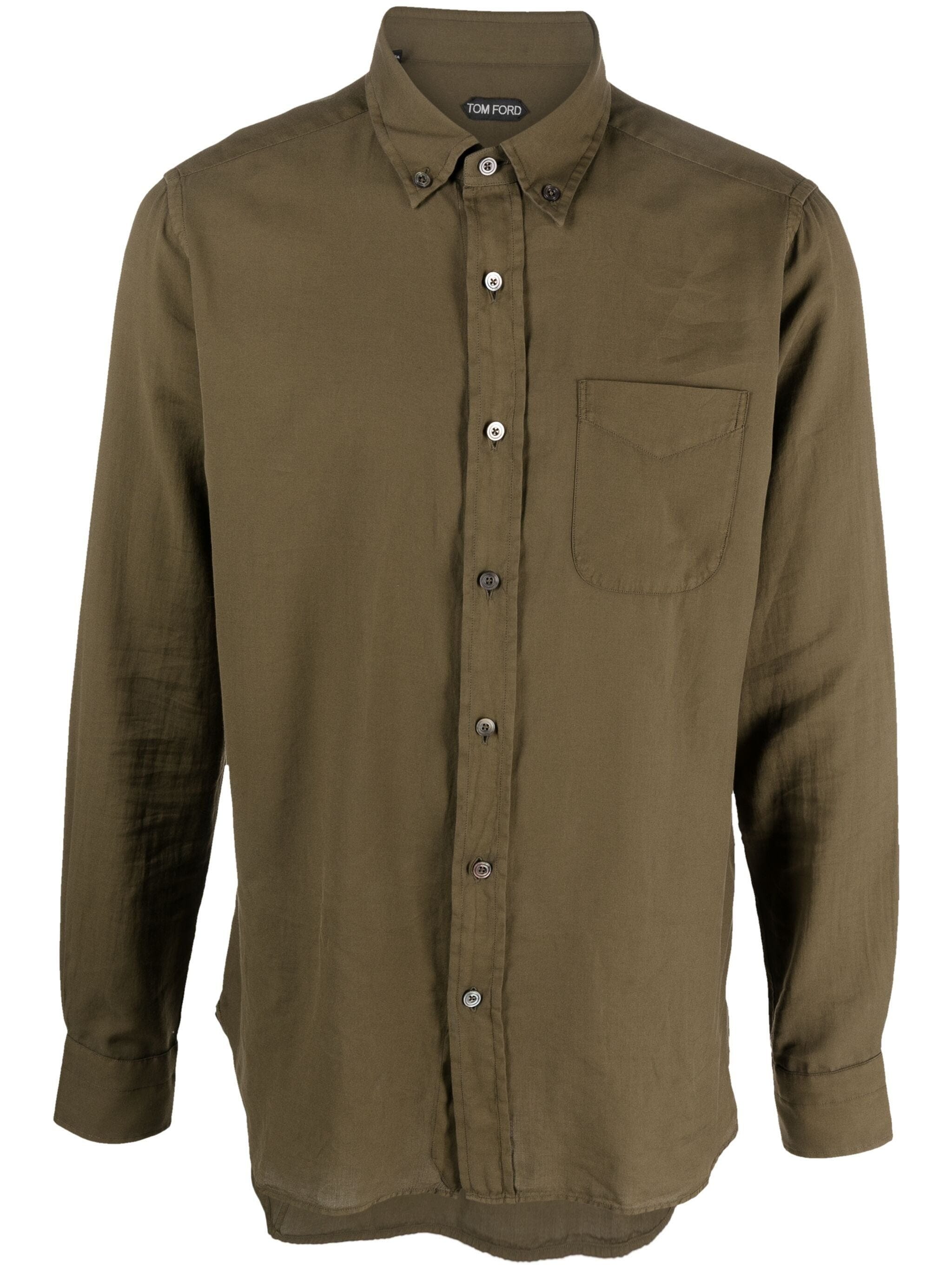 TOM FORD LONG-SLEEVE BUTTONED SHIRT