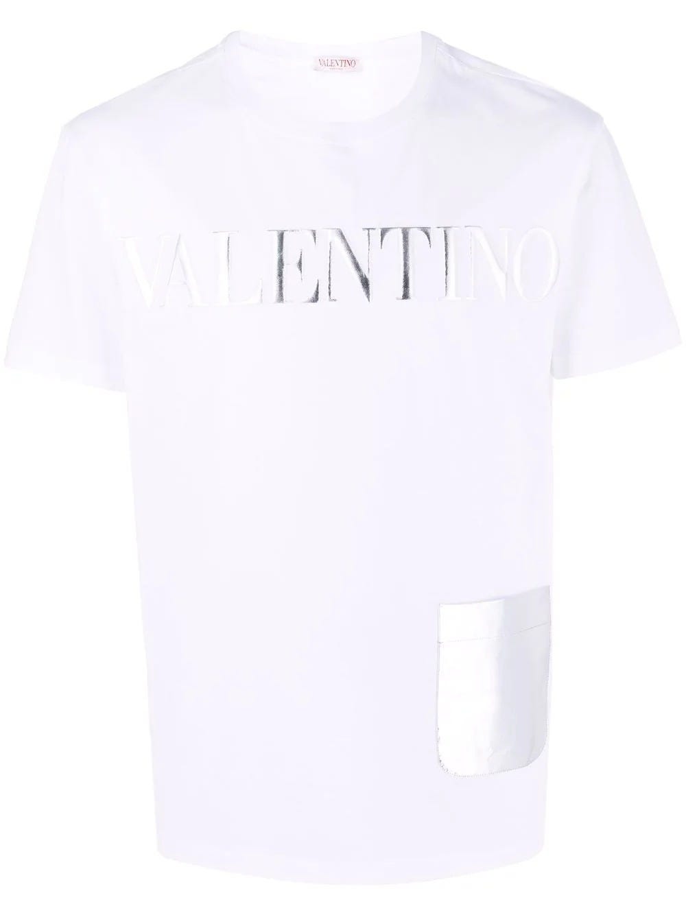 Valentino White Logo T-shirt | ModeSens