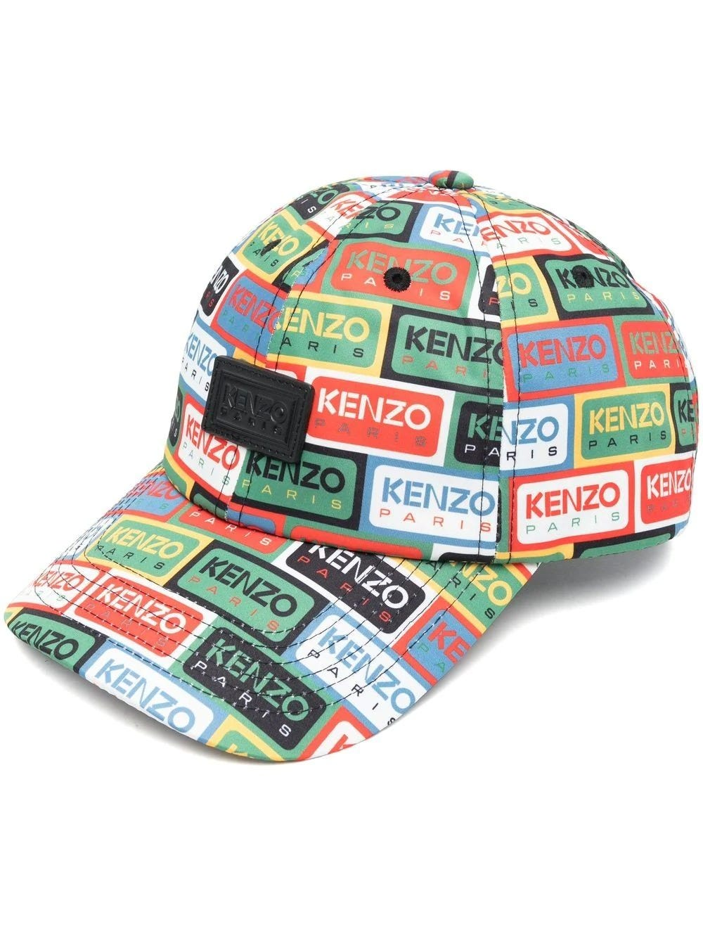 Kenzo Label Baseball Cap In Multicolore | ModeSens