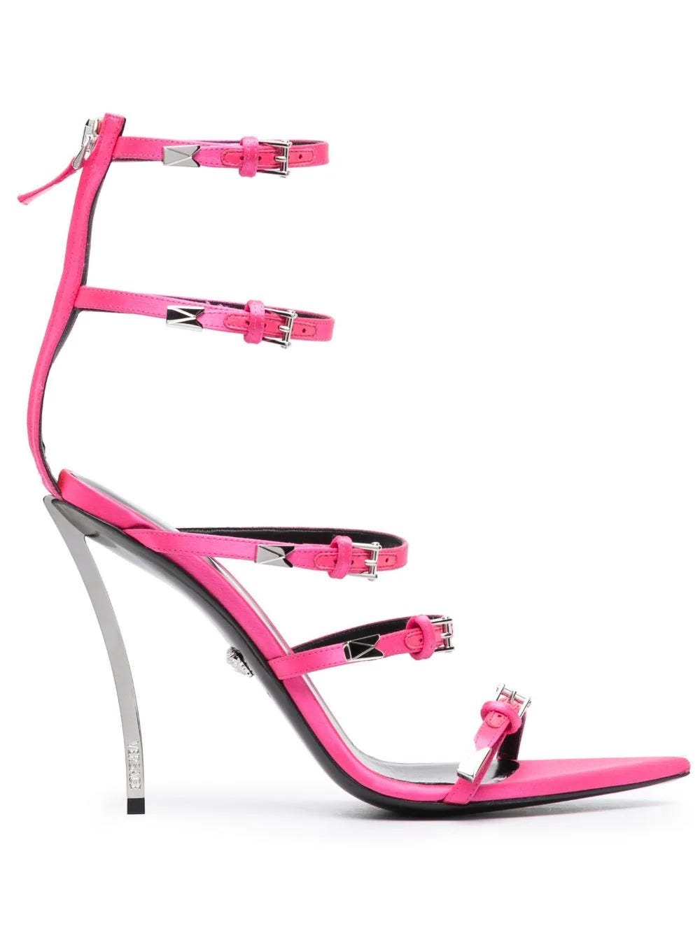 VERSACE PINK PIN-POINT SANDALS