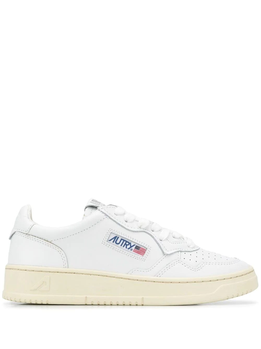 Autry Shoes Medalist Low White Leather Sneakers | ModeSens