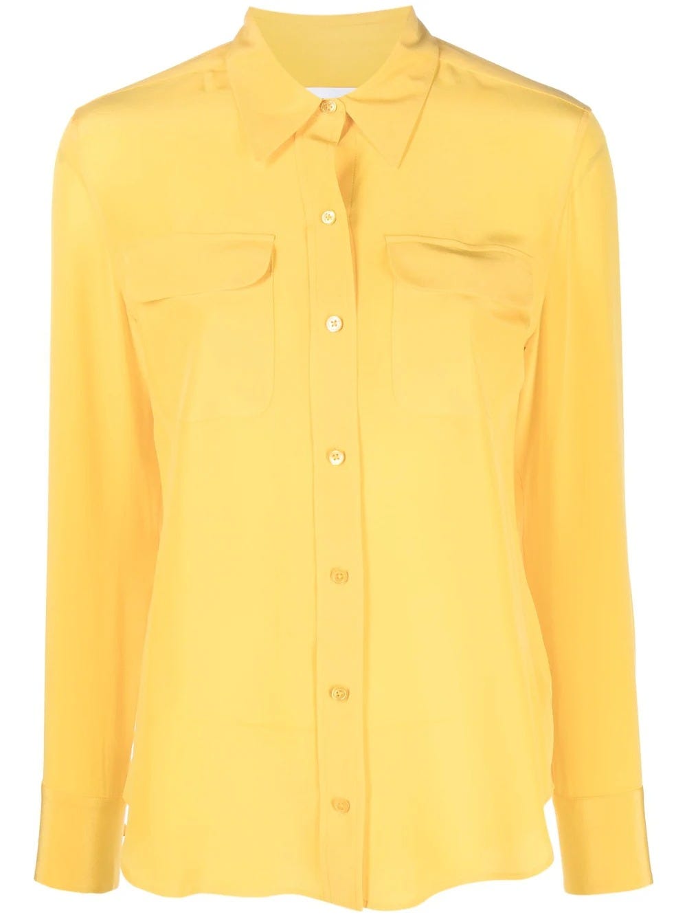 EQUIPMENT YELLOW SHIRT WITH LONG SLEEVES