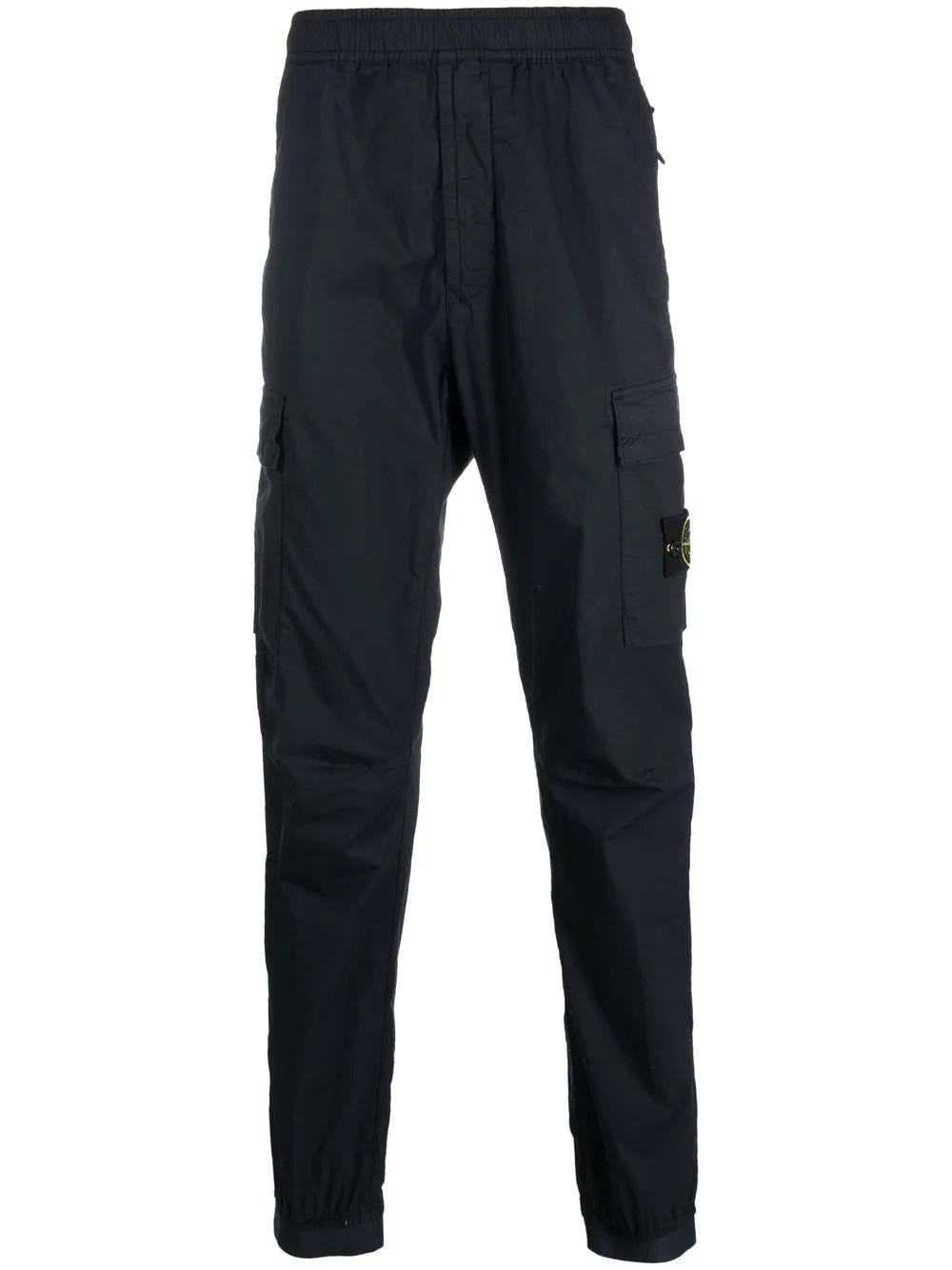 STONE ISLAND PANTS WITH SIDE CARGO POCKET DETAIL BLUE