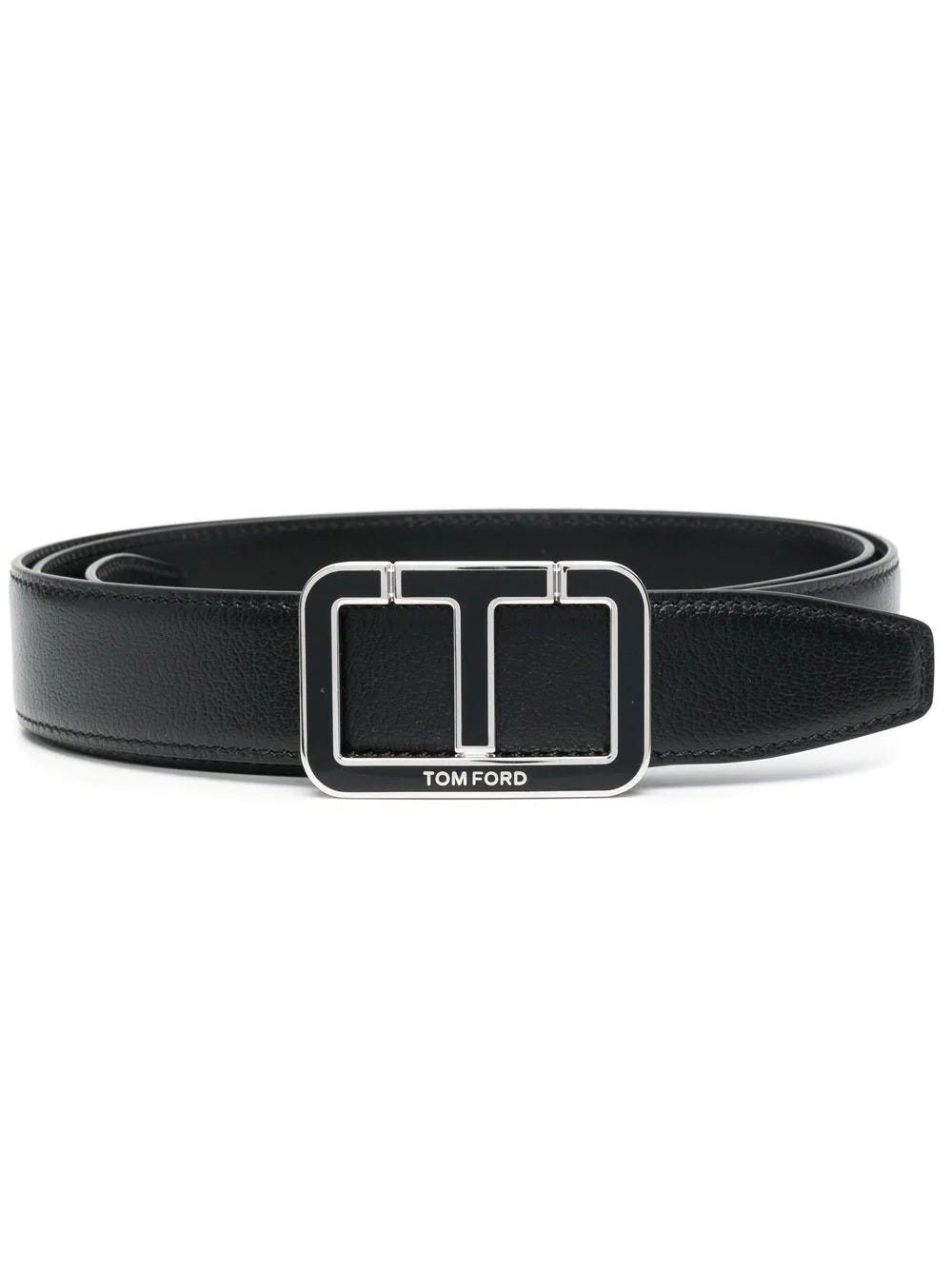 TOM FORD BELT WITH SQUARE BUCKLE