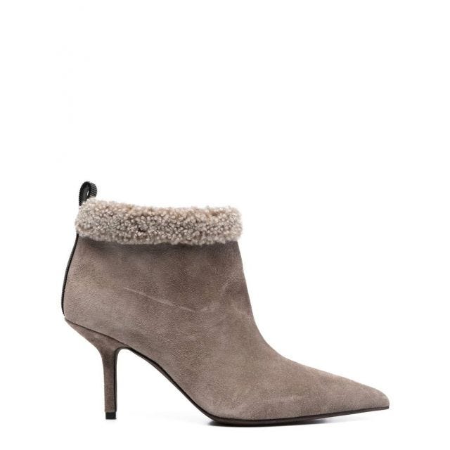 Grey suede ankle Boots