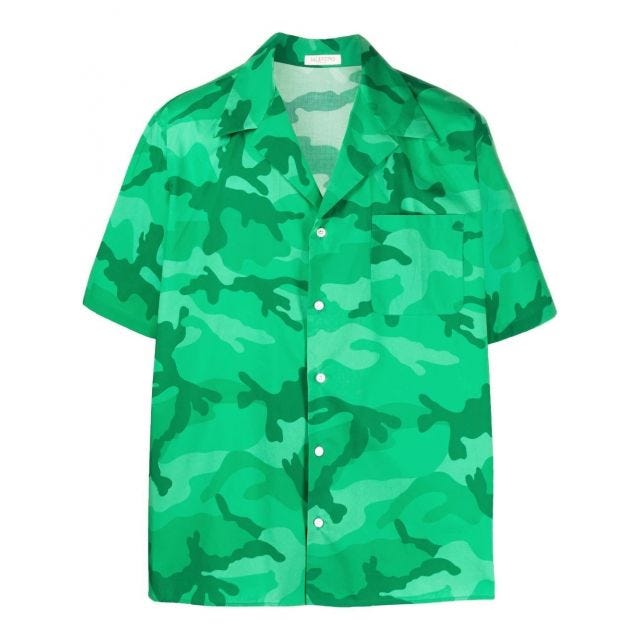 Green camouflage short sleeved Shirt