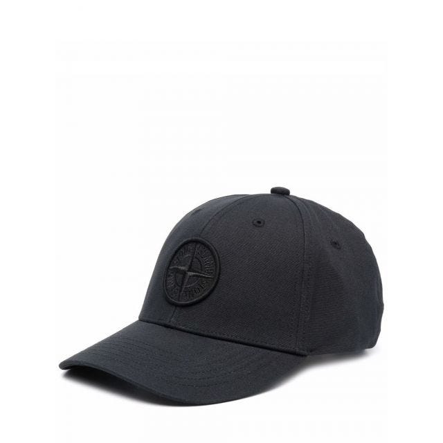 Compass motif black baseball Cap