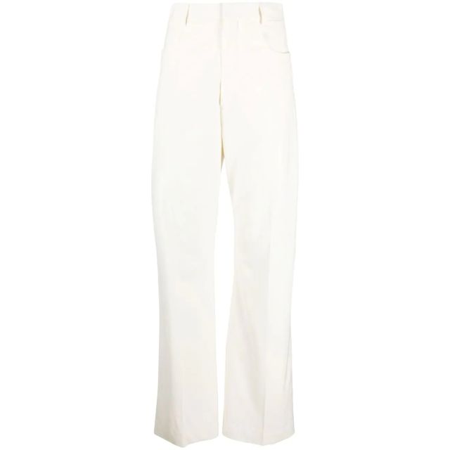 White high-waisted pants Le pantalon Sauge