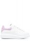 White Oversize Sneakers with lilac contrasting detail