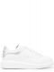 Sneakers Oversize bianche con dettaglio argento a contrasto