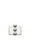 Corecini Crystal white ring with silver crystals