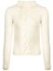 Cream sweater with long sleeves 
long sleeves