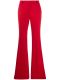 Red wide-leg tailored pants