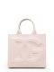 DG Daily small pink tote bag with embossed logo