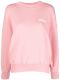 Fawcett pink crewneck sweatshirt with logo print
