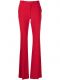 Red bootcut tailored trousers