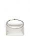 Moonbag bag in silver laminated leather