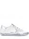 Sneakers Superstar bianche con talloncino argento