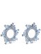 Begum sapphire earrings embellished with crystals