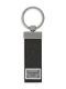Black key ring with logo plaque