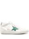 Sneakers Superstar lace-up bianche con stella verde