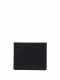 Black card holder with four-point logo