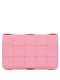 Braided pink Cassette shoulder bag