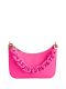 Loubila Chain mini bag in pink leather