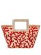 Multicoloured micro Riviera bag with red coral embroidery