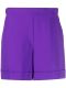 Violet shorts with elastic waistband