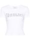 White T-shirt with rhinestones