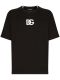 T-shirt nera con stampa DG