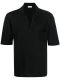 Black v-neck polo shirt