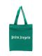 Logo print green tote Bag