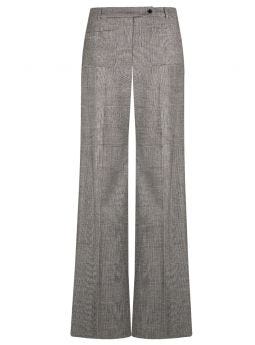 Houndstooth wide leg trousers