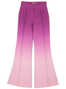 Ombré-effect flared trousers