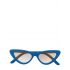 Blue cat-eye gradient Sunglasses