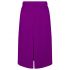 Purple Shea wool-blend felt midi skirt