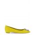 Yellow Hangisi Flats with pom poms