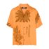 Summer Sketch La chemise Jean orange bowling shirt