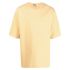 Yellow oversized T-shirt with logo print on the back