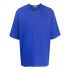 Blue oversized T-shirt with logo print on the back
