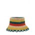 Cappello bucket Jam in rafia multicolore