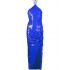 Sequin embellished blue long Dress