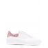 White Deck Plimsoll Sneakers with glitter contrasting detail